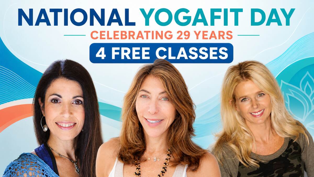 The three YogaFit teachers offering classes for National YogaFit Day on September 25th.