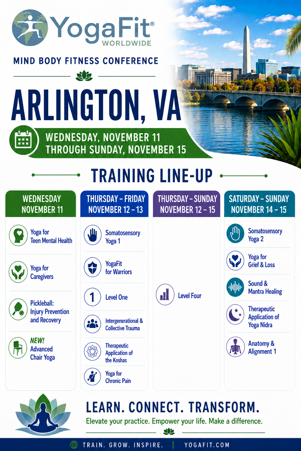 Arlington MBF Training Lineup